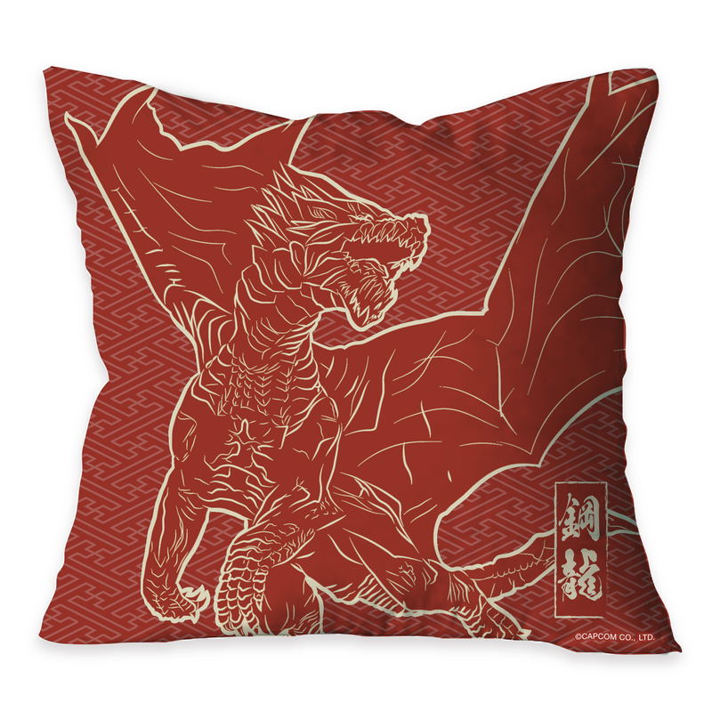 Monster Hunter Ukiyoe Cushion: Kushala Daora x Fine Wind/Clear Morning image 2