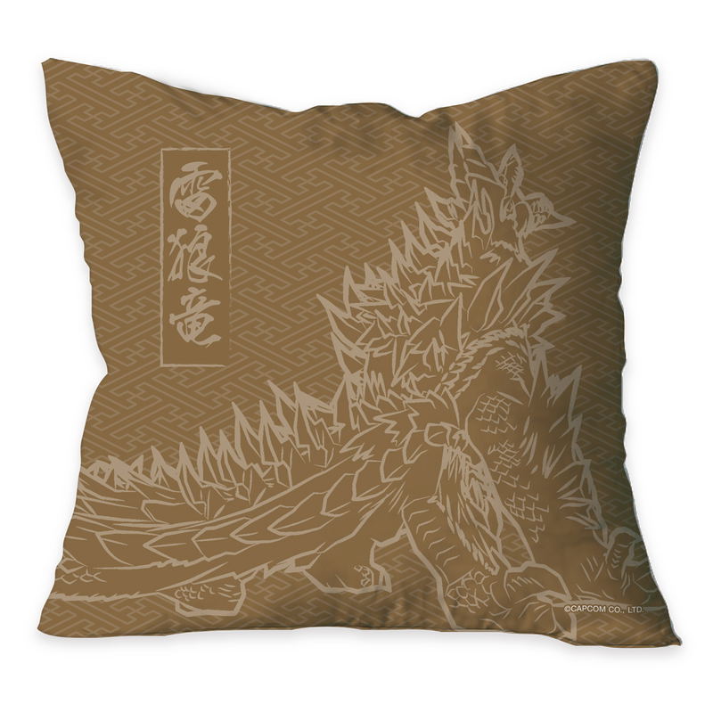 Monster Hunter Ukiyoe Cushion: Zinogre x Kiso Waterfalls image 2