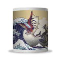 Monster Hunter Ukiyoe Mug Cup: Rathalos And Rathian x Mount Fuji thumbnail 2