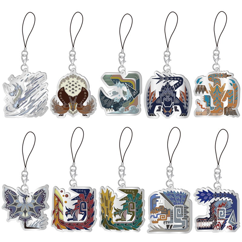Monster Hunter World: Iceborne Monster Icon Stained Glass Type Mascot Collection (Set of 10 pieces) (Re-run) image 1