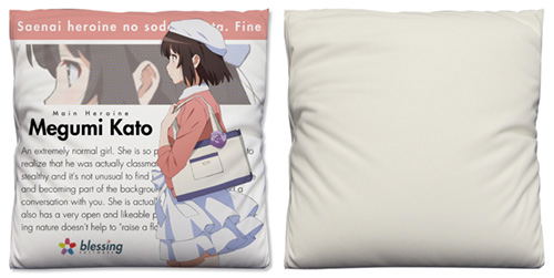 Saekano: How To Raise A Boring Girlfriend Fine - Megumi Kato Cushion Cover Casual Wear Ver. image 2