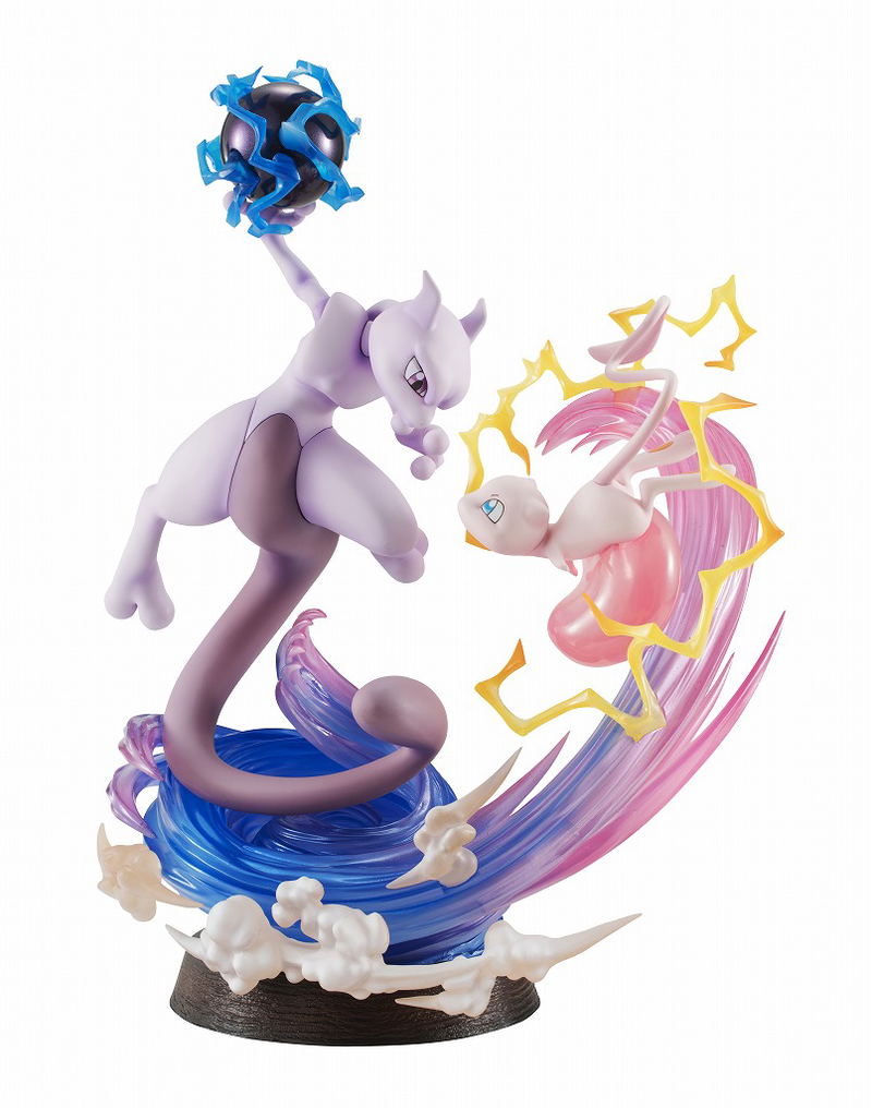 G.E.M. EX Series Pocket Monsters Pre-Painted PVC Figure: Mew & Mewtwo  (Re-run)