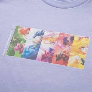 UT Pretty Guardian Sailor Moon 25th Anniversary - Sailor Soldiers Women's T-shirt Light Blue (S Size)