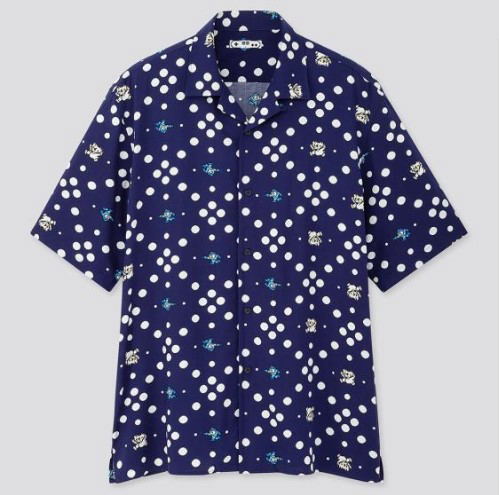 UT The Game Classic Pixels - Mega Man Short Sleeve Shirt Blue (XL Size) image 1