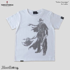 Bloodborne Torch Torch T-shirt Collection: Father Gascoigne White Ladies (M Size)_