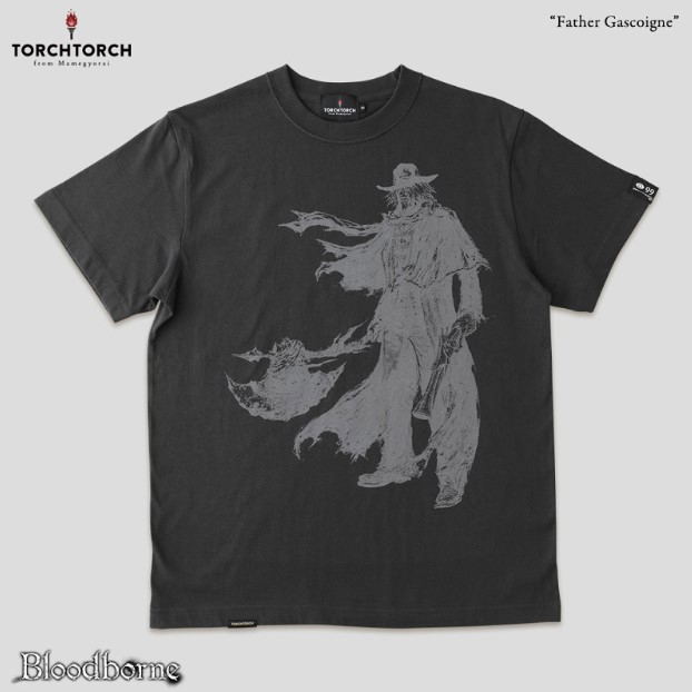 Bloodborne Torch Torch T-shirt Collection: Father Gascoigne Black (M Size) image 1
