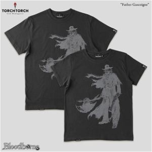 Bloodborne Torch Torch T-shirt Collection: Father Gascoigne Black (XL Size)