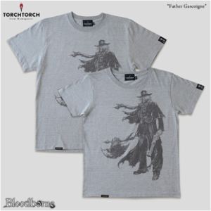 Bloodborne Torch Torch T-shirt Collection: Father Gascoigne Heather Gray (XL Size)