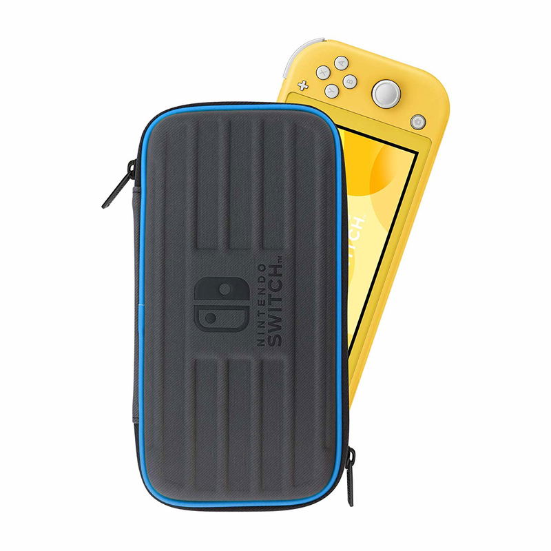 Hard Pouch for Nintendo Switch Lite (Black x Blue) image 4