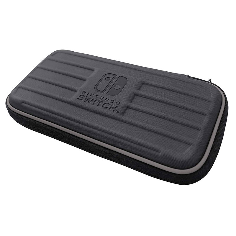 Hard Pouch for Nintendo Switch Lite (Black x Gray) image 1