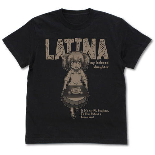 If It's For My Daughter, I'd Even Defeat A Demon Lord - Latina T-shirt Black (XL Size) image 1