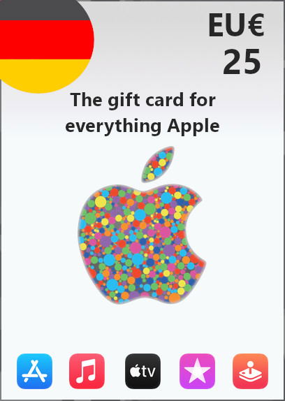 Apple Gift Card 25 EUR | Germany Account <span class="ext ext_digital">digital</span> image 1