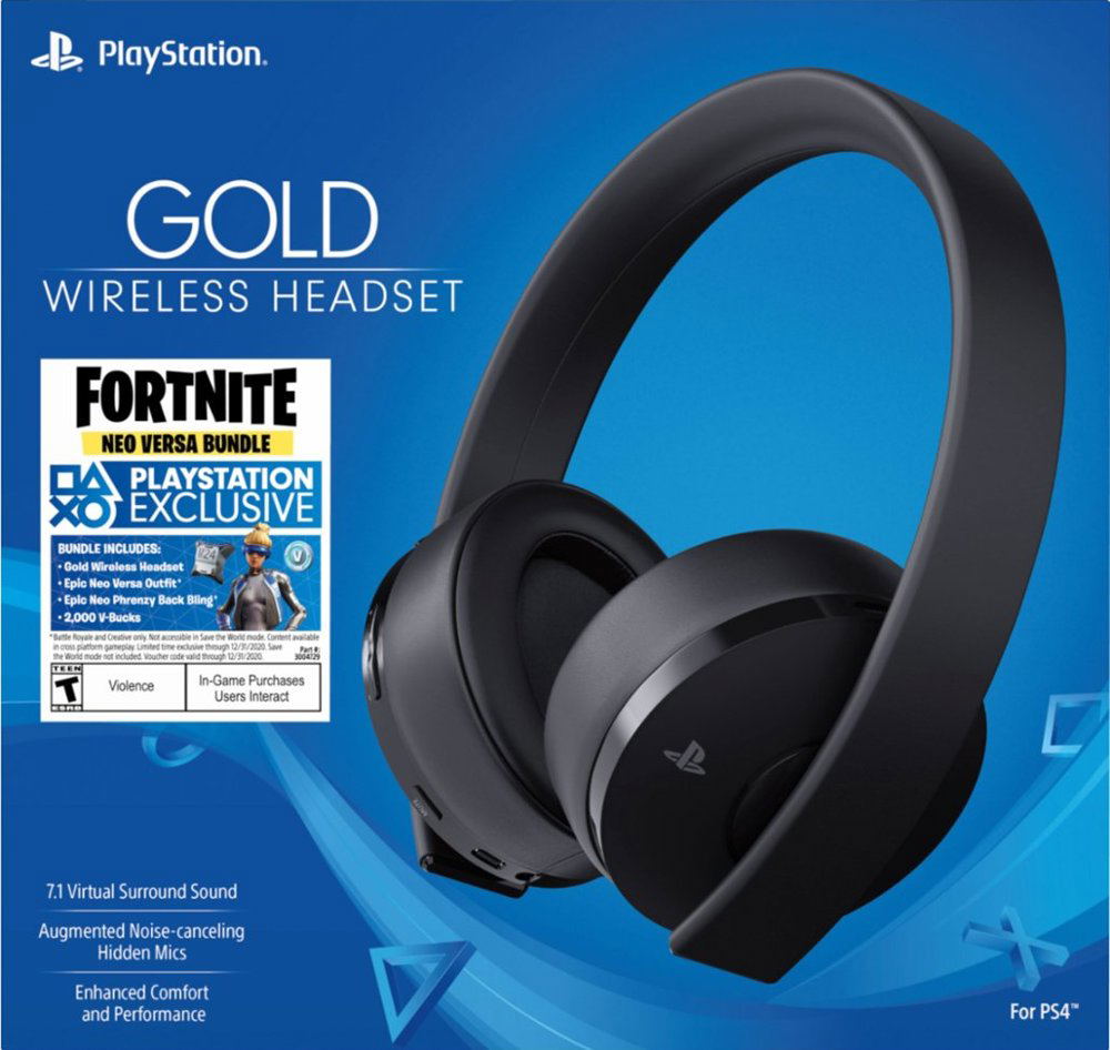 PlayStation Gold Wireless Headset (Black) [Fortnite Neo Versa