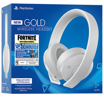 PlayStation Gold Wireless Headset (White) [Fortnite Neo Versa