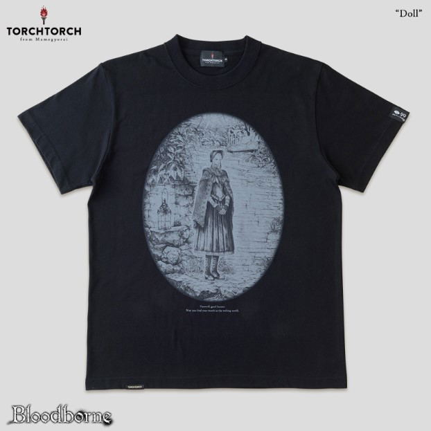 Bloodborne Torch Torch T-shirt Collection: Doll Black (S Size) image 1