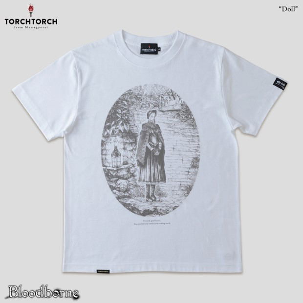 Bloodborne Torch Torch T-shirt Collection: Doll White (L Size) image 1