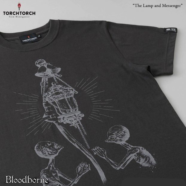 Bloodborne Torch Torch T-shirt Collection: The Lamp And Messenger Black (S Size) image 2