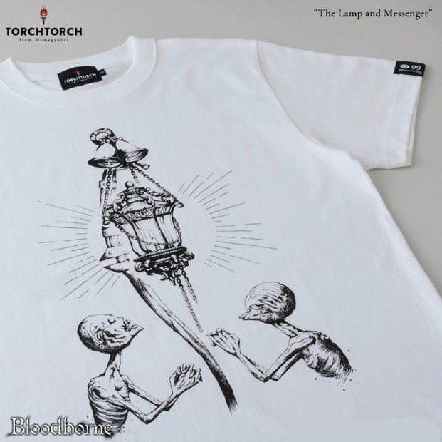 Bloodborne Torch Torch T-shirt Collection: The Lamp And Messenger White (S Size) image 2