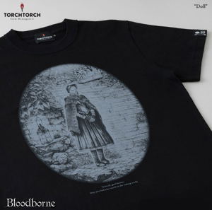 Bloodborne Torch Torch T-shirt Collection: Doll Black (M Size)