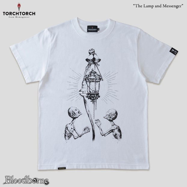 Bloodborne Torch Torch T-shirt Collection: The Lamp And Messenger White (L Size) image 1