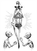 Bloodborne Torch Torch T-shirt Collection: The Lamp And Messenger Heather Gray (S Size) thumbnail 5