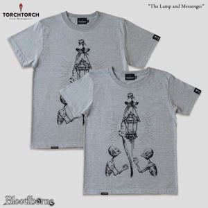 Bloodborne Torch Torch T-shirt Collection: The Lamp And Messenger Heather Gray Ladies (L Size)