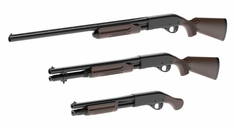 Little Armory 1/12 Scale Model Kit: M870 Type Hard Wood image 1