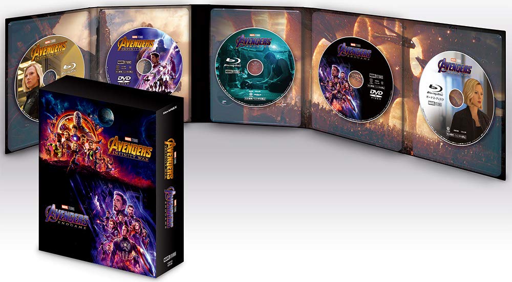 Avengers: Endgame And Infinity War Movienex Set [2 Blu-ray + 2 DVD