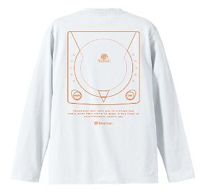 Dreamcast Ribless Long Sleeve T-shirt White (XL Size)