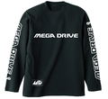 Mega Drive Ribless Long Sleeve T-shirt Black (M Size)