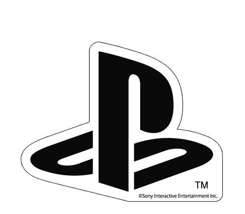PlayStation Waterproof Sticker Black image 1