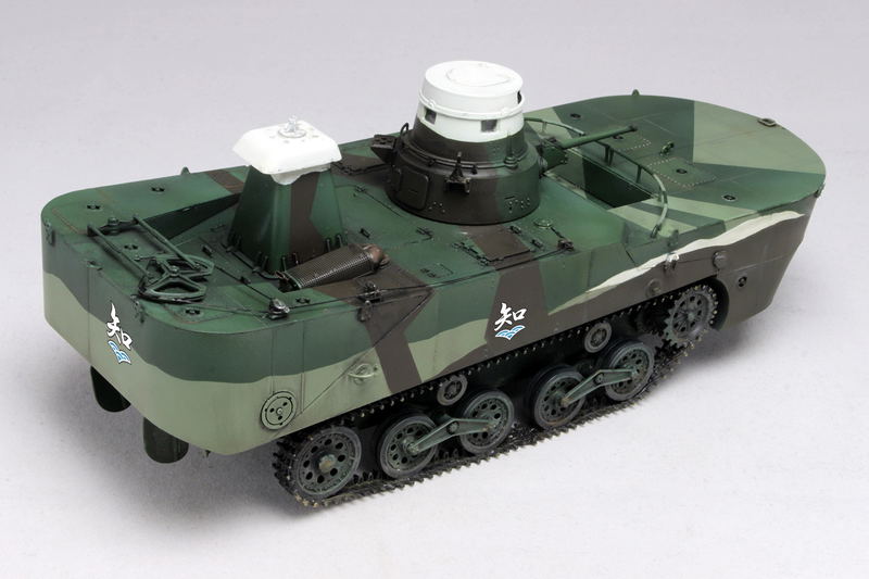 Girls und Panzer das Finale 1/35 Scale Model Kit: Type 2 Ka-Mi Amphibious Tank Chi-Ha-Tan Academy image 3