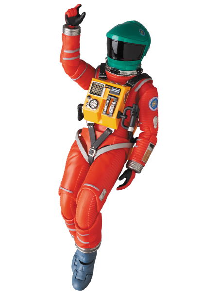 MAFEX No.110 2001 A Space Odyssey: Space Suit Green Helmet & Orange Suit Ver. image 5