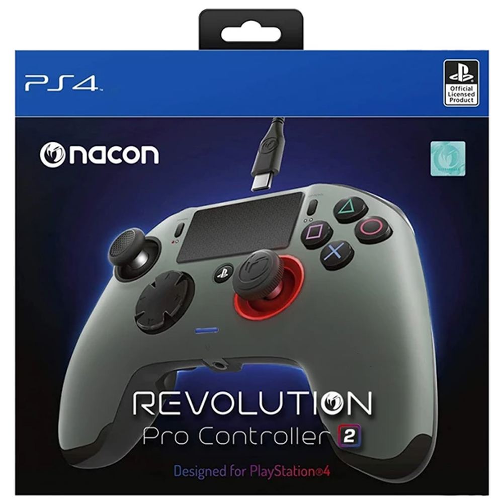 Nacon Revolution Pro Controller 2 for PlayStation 4 (Titanium) for