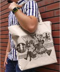 The Demon Girl Next Door Large Tote Bag Natural thumbnail 2