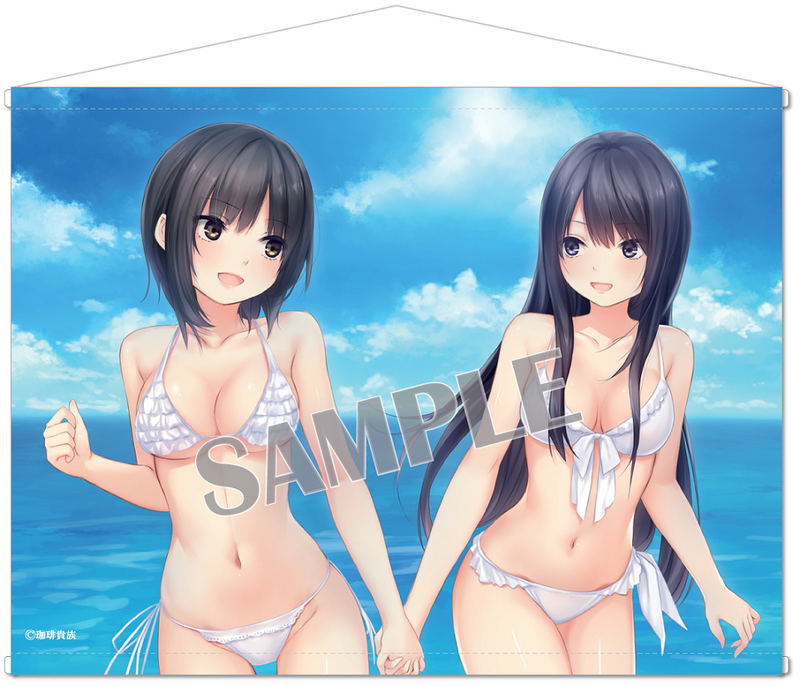 Coffee Kizoku B2 Wall Scroll: We Love Summer! Daytime image 1