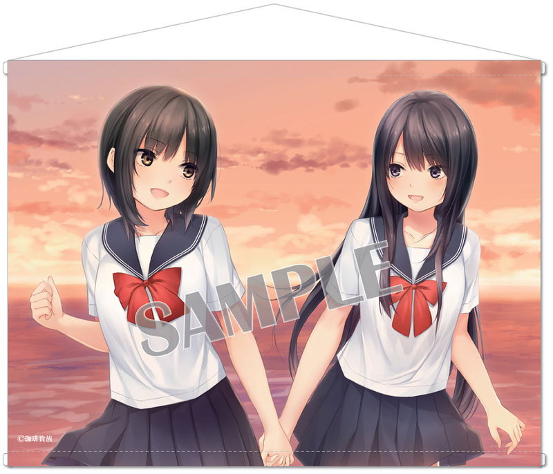 Coffee Kizoku B2 Wall Scroll: We Love Summer! Evening image 1