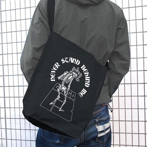 Golgo 13 - Skeleton Logo Shoulder Tote Bag Black image 2