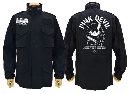 Sword Art Online Alternative Gun Gale Online - Pink Devil M-65 Jacket Black (M Size) image 1
