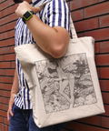 Urusei Yatsura - Lum-chan Denshoku no Makyou Large Tote Bag Natural thumbnail 2