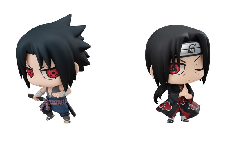 Chimi Mega Buddy Series Naruto Shippuden: Sasuke Uchiha & Itachi - Brothers Confrontation Set image 1