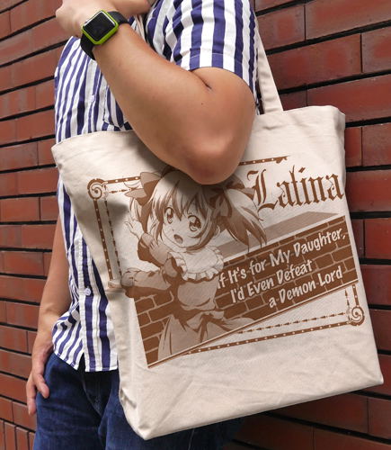 If It's For My Daughter, I'd Even Defeat A Demon Lord - Latina Large Tote Bag Natural image 2