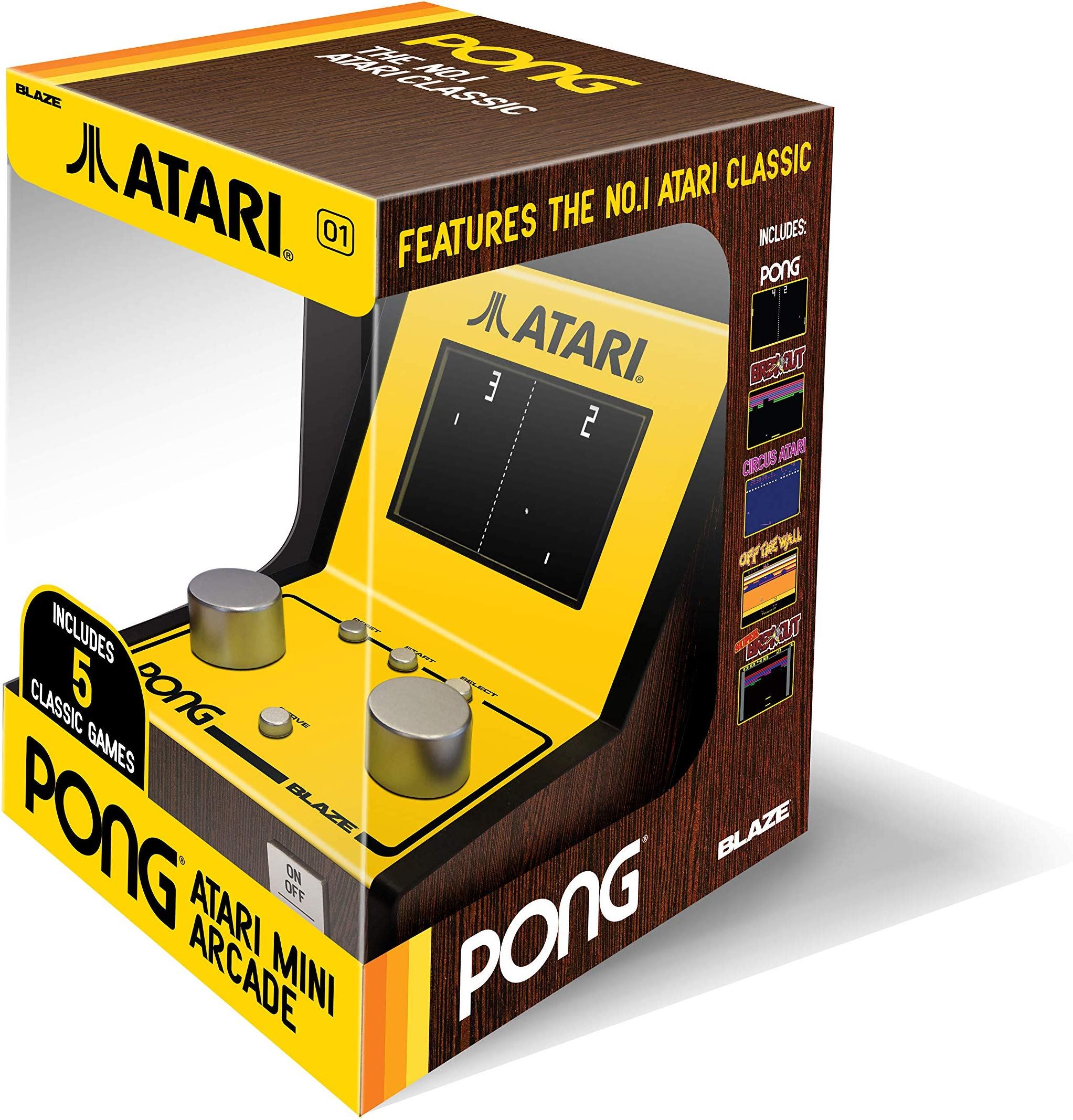 Atari Pong Mini Arcade (5 in 1 Retro Games)