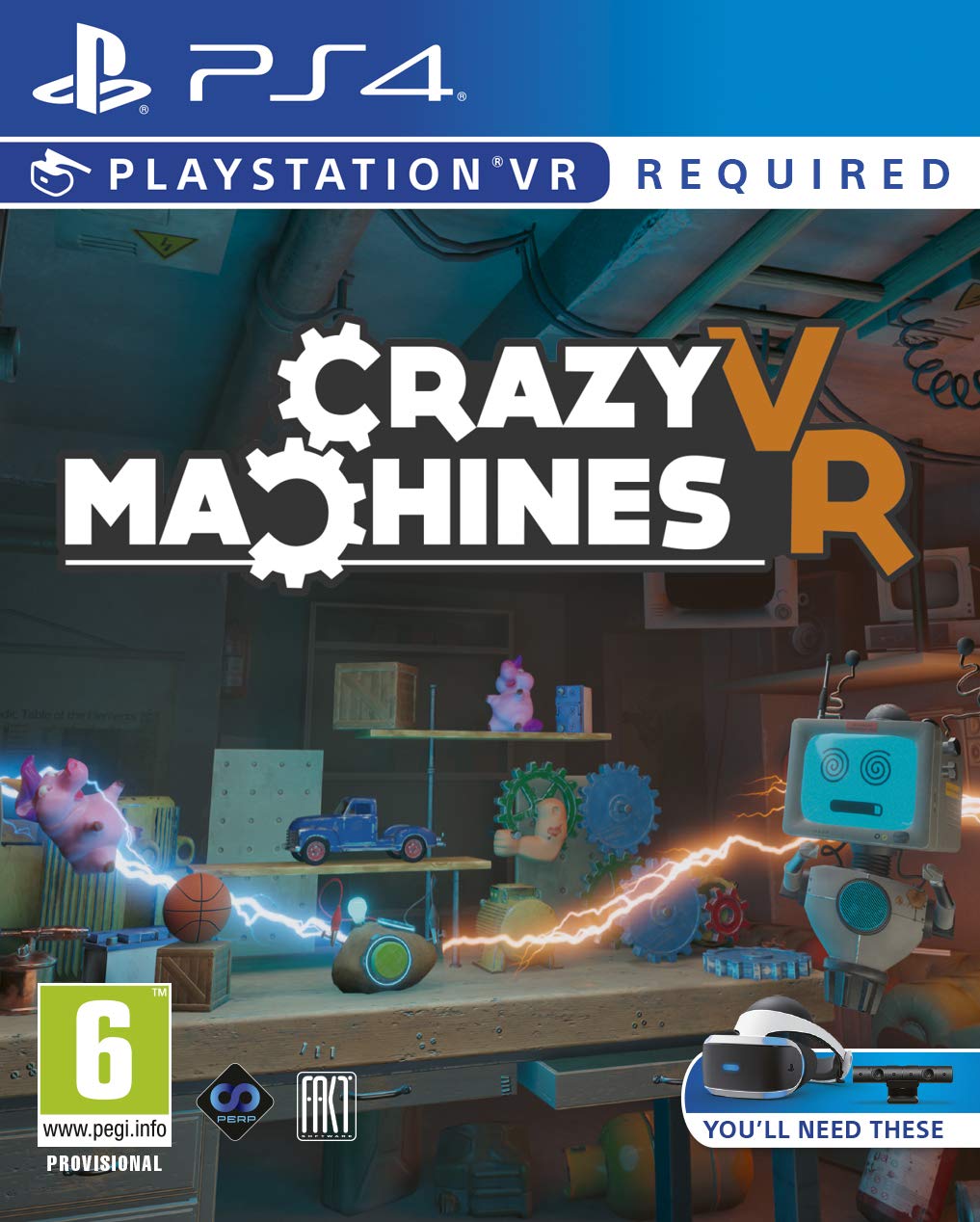 Crazy Machines VR for PlayStation 4, PlayStation VR