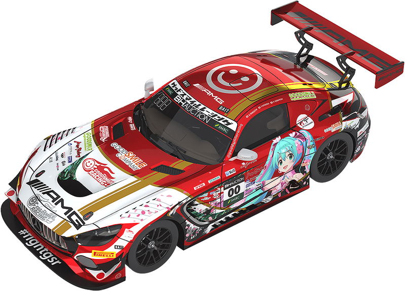 Hatsune Miku GT Project 1/43 Scale Miniature Car: Mercedes-AMG Team Good Smile 2019 Suzuka 10Hours Ver. image 1