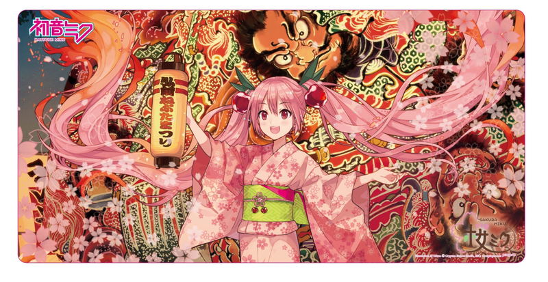 Hirosaki Neputa Festival x Hatsune Miku Sakura Miku Play Mat Illustration by iXima image 1