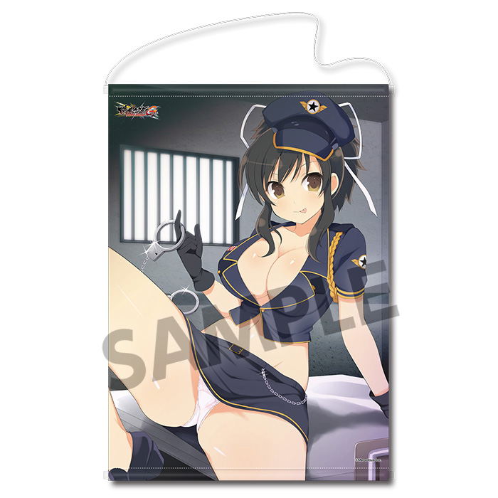 Senran Kagura NewWave G Burst B2 Wall Scroll: Asuka Shinovi Police Ver. image 1