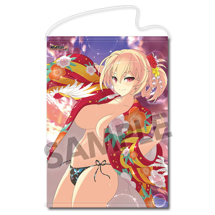 Senran Kagura NewWave G Burst B2 Wall Scroll: Souji Furisode Ver. image 1