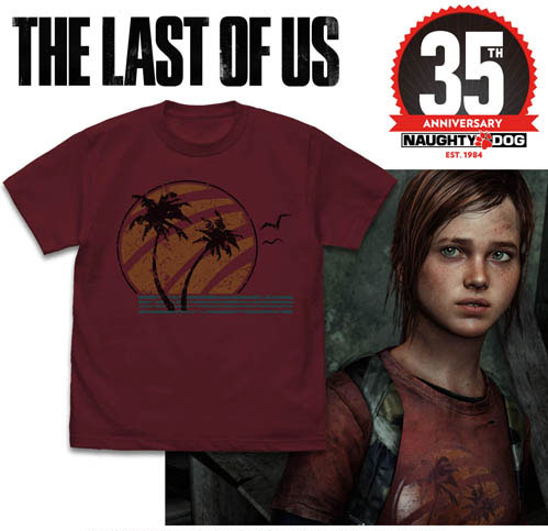 The Last Of Us Ellie T-shirt Burgundy (S Size) image 2