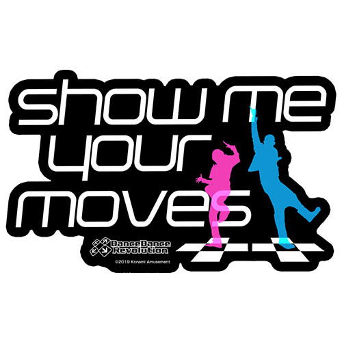 Dance Dance Revolution - Show Me Your Moves Waterproof Sticker image 1